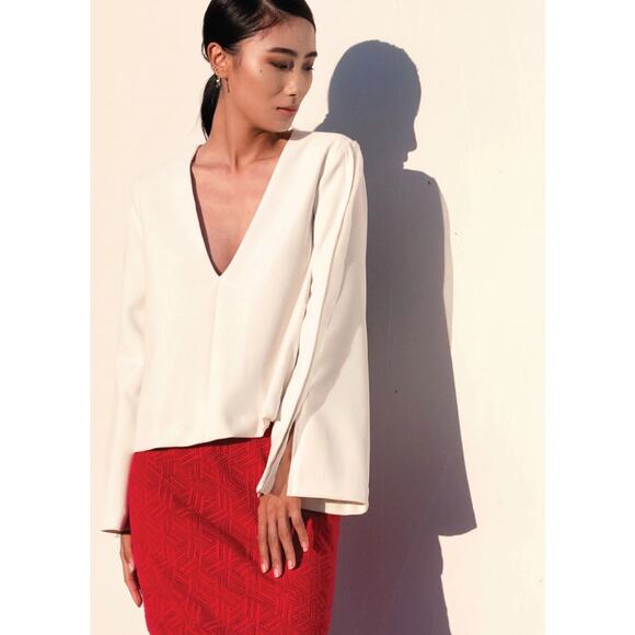 Vivian Chan Crystal Top in Chardonnay Medium NWT - Picture 11 of 12